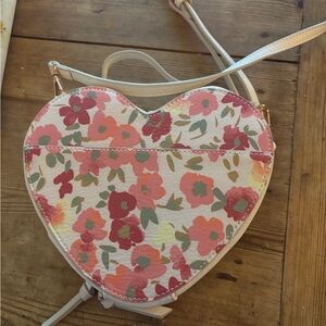 LC Lauren Conrad Heart Crossbody Bag - Pink Floral